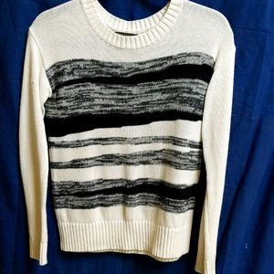 Black and white landscape sweater